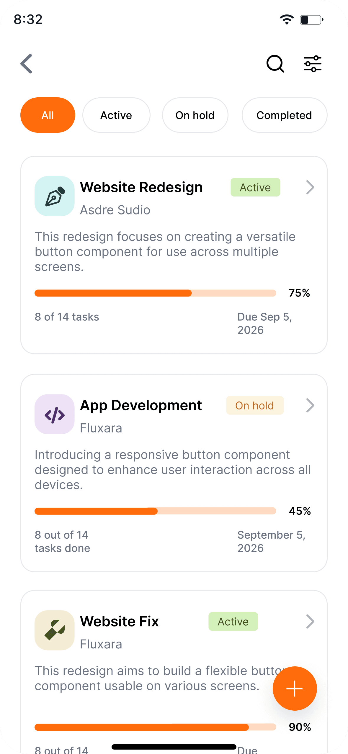 Mobile interface screen 7