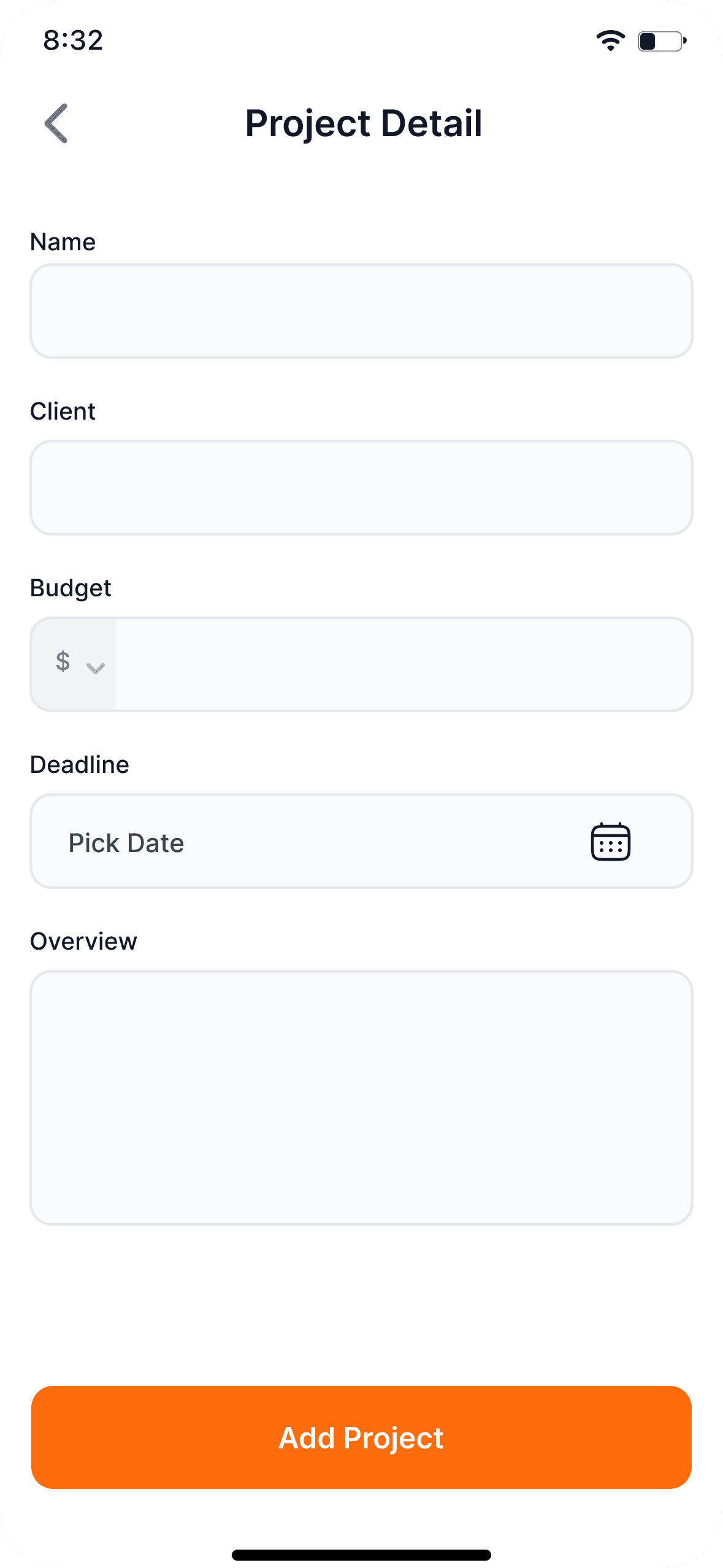 Mobile interface screen 9