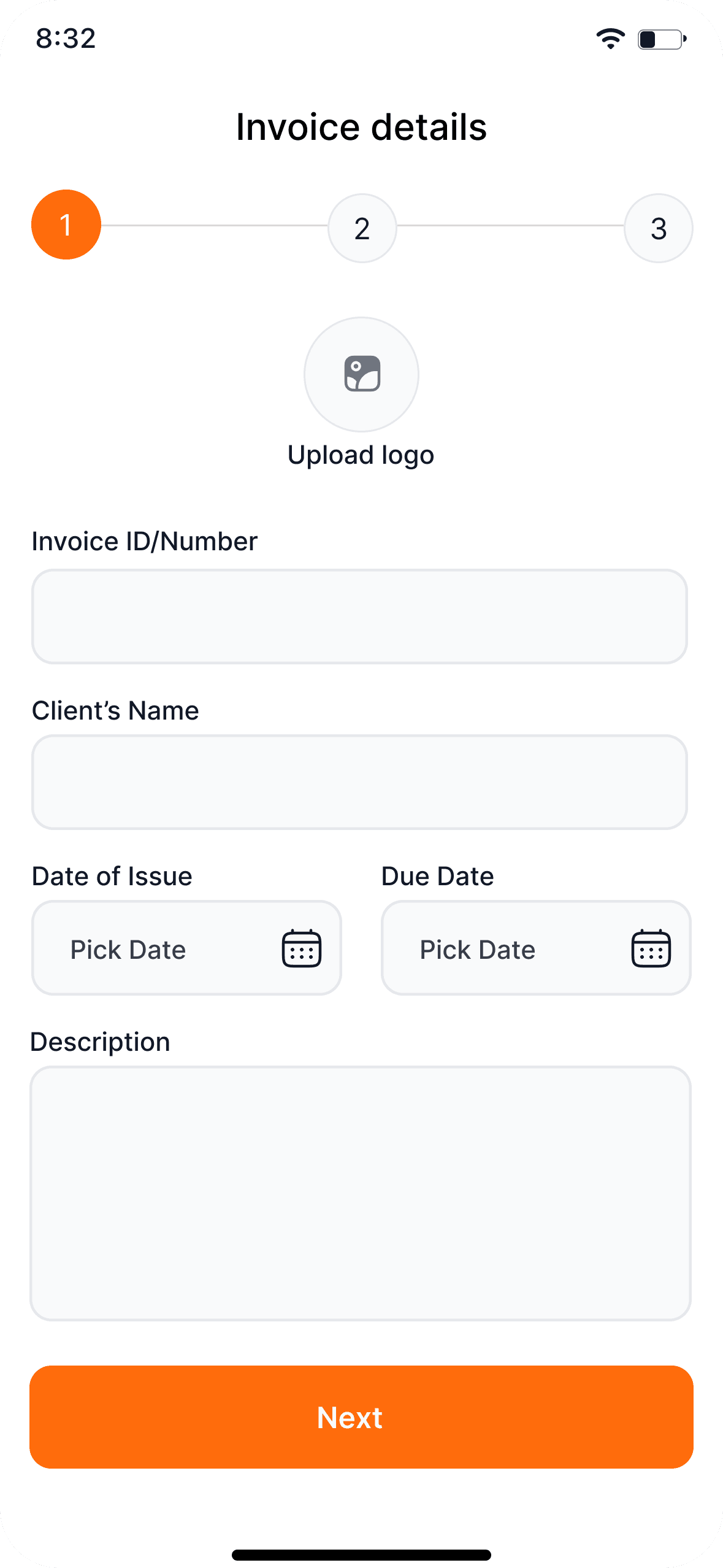 Mobile interface screen 13