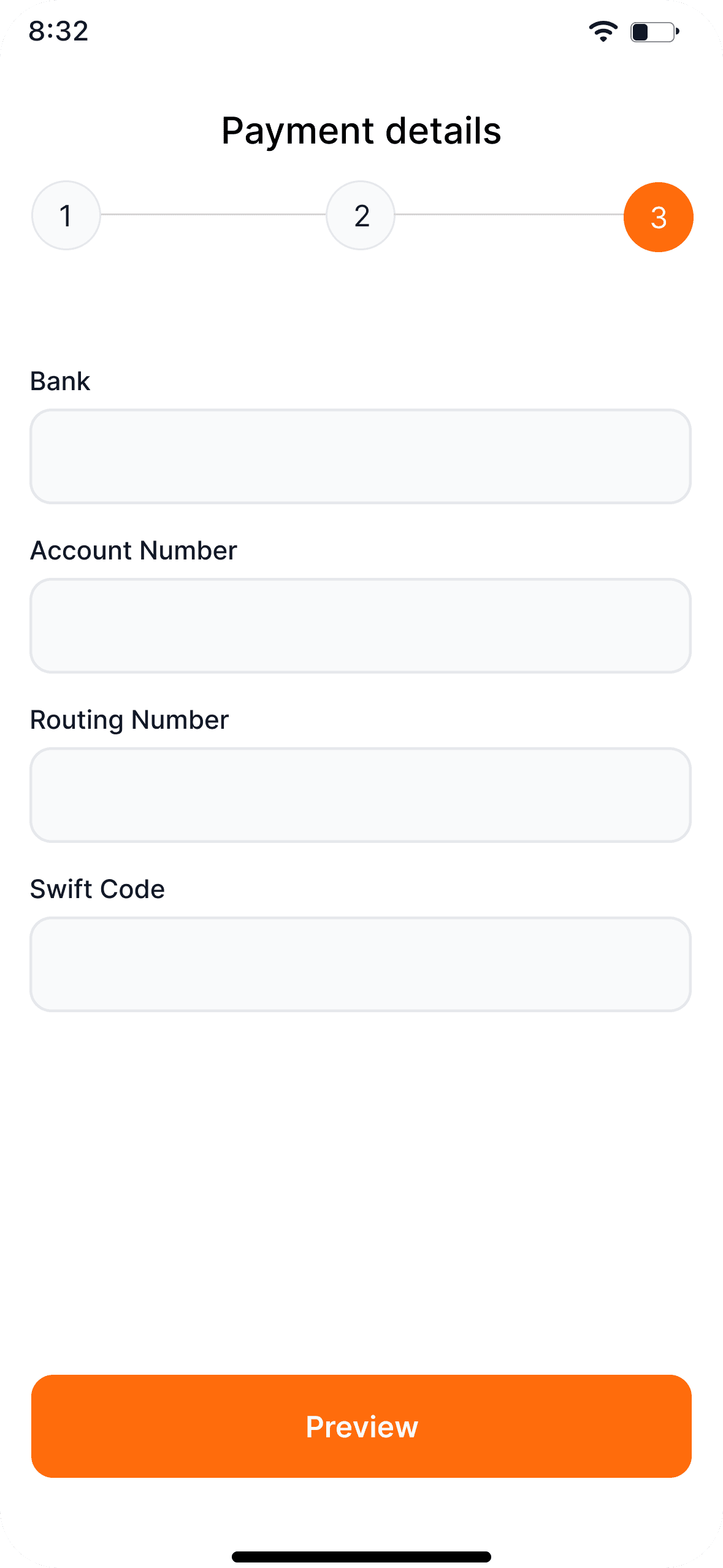 Mobile interface screen 15