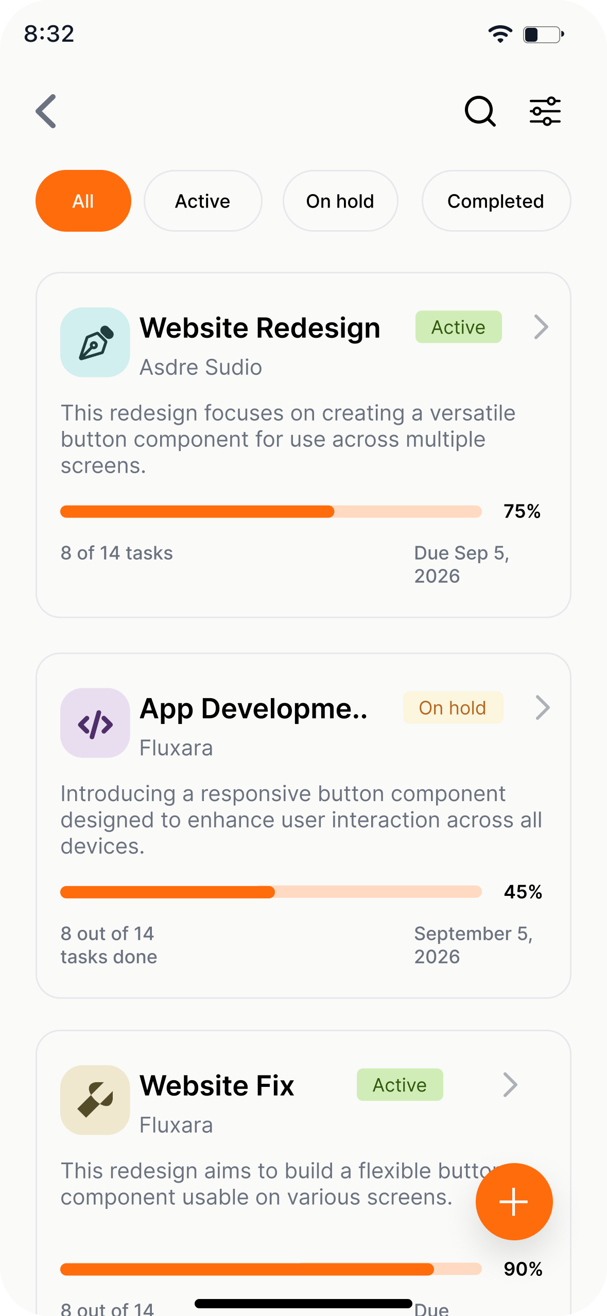 Mobile interface screen 7