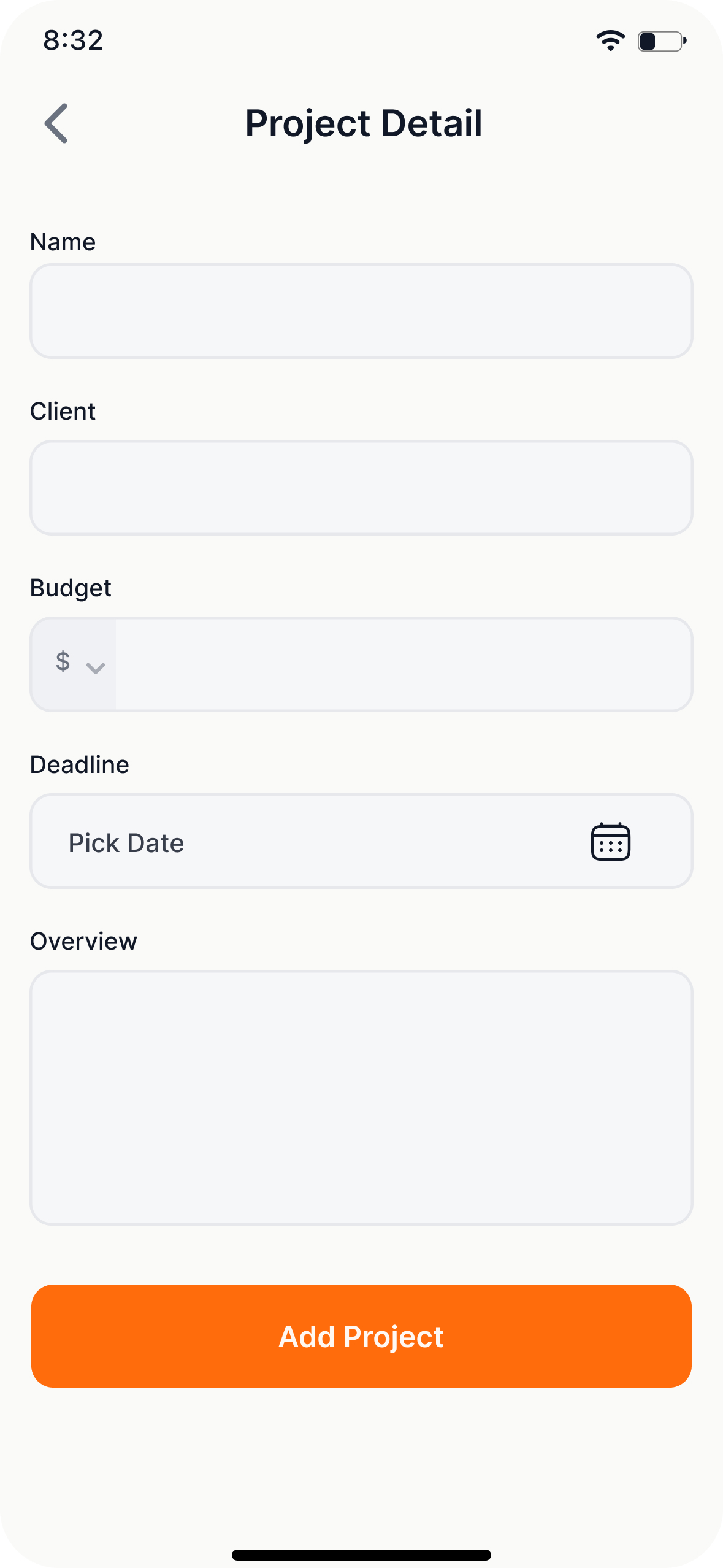 Mobile interface screen 9