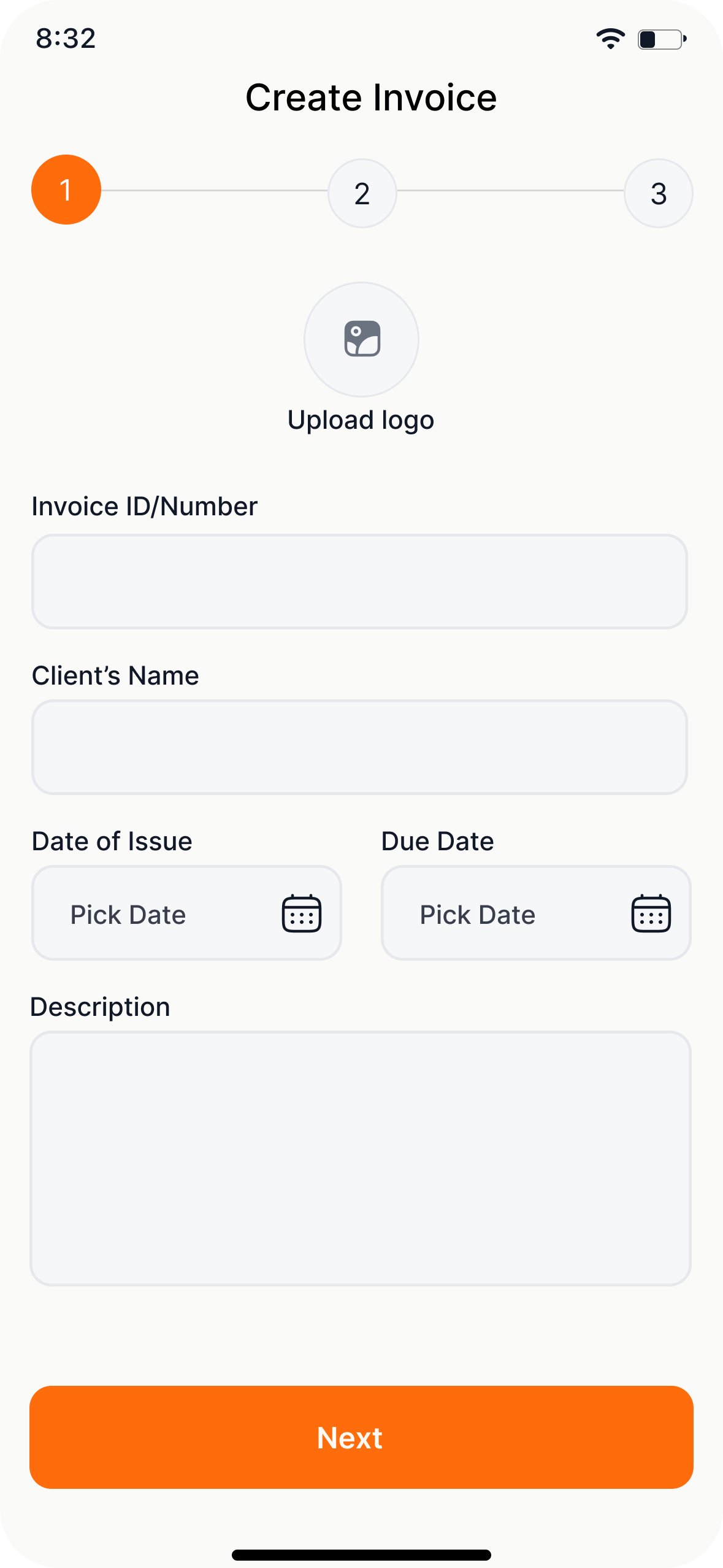 Mobile interface screen 13