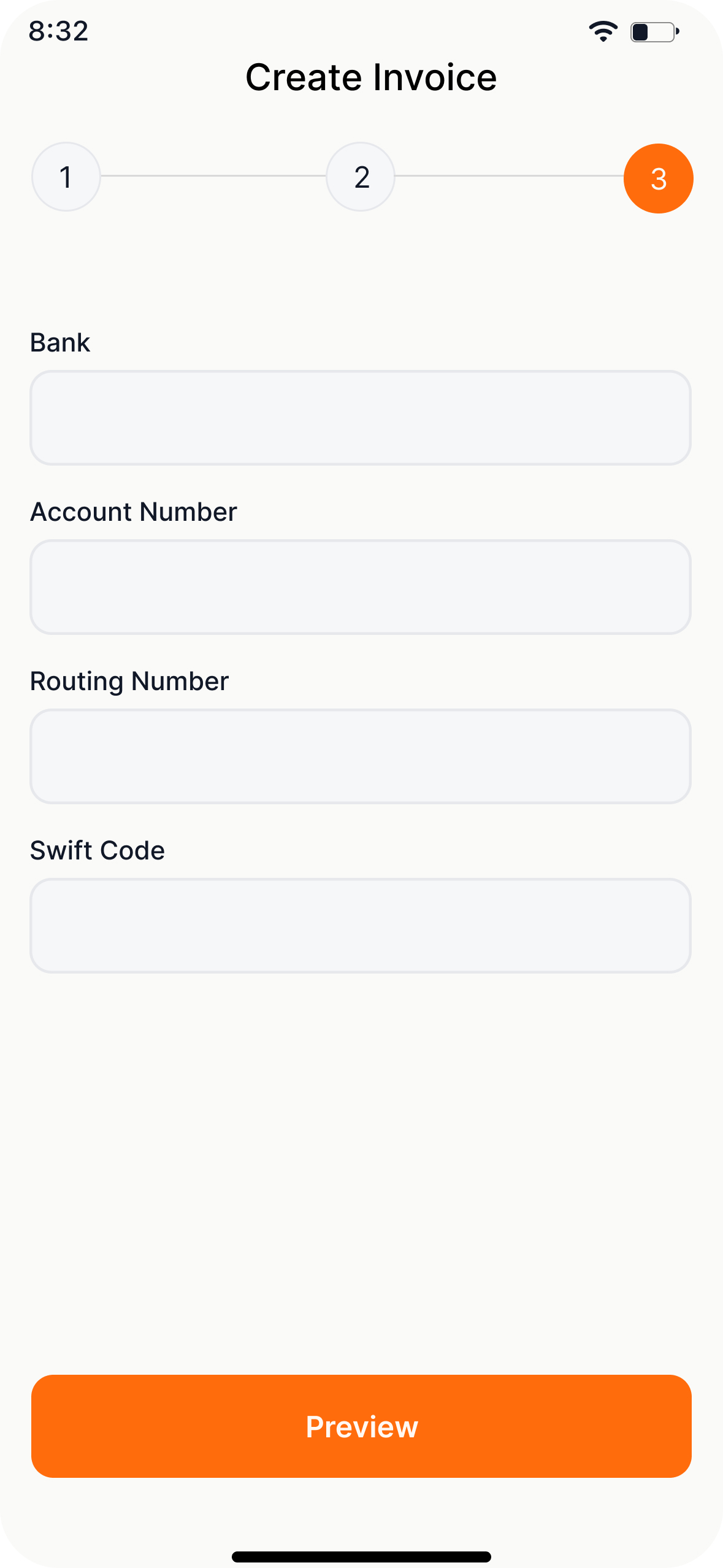 Mobile interface screen 15